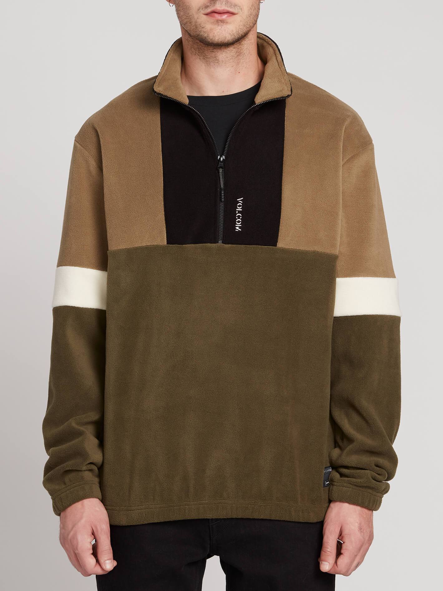 Trekker Sherpa Sweater - Dark Olive
