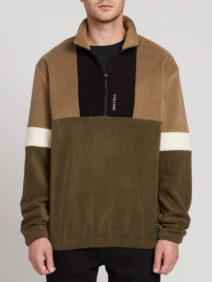Trekker Sherpa Sweater - Dark Olive