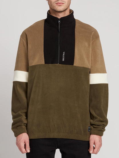Trekker Sherpa Sweater - Dark Olive