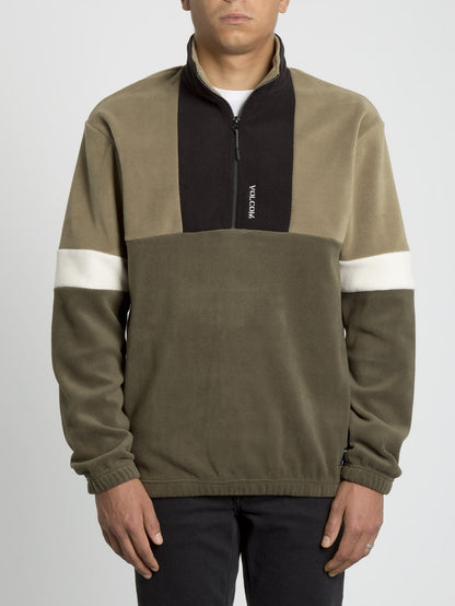 Trekker Sherpa Sweater - Dark Olive