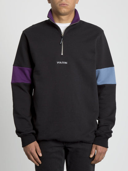 Rixon Fleece Sweater - Black