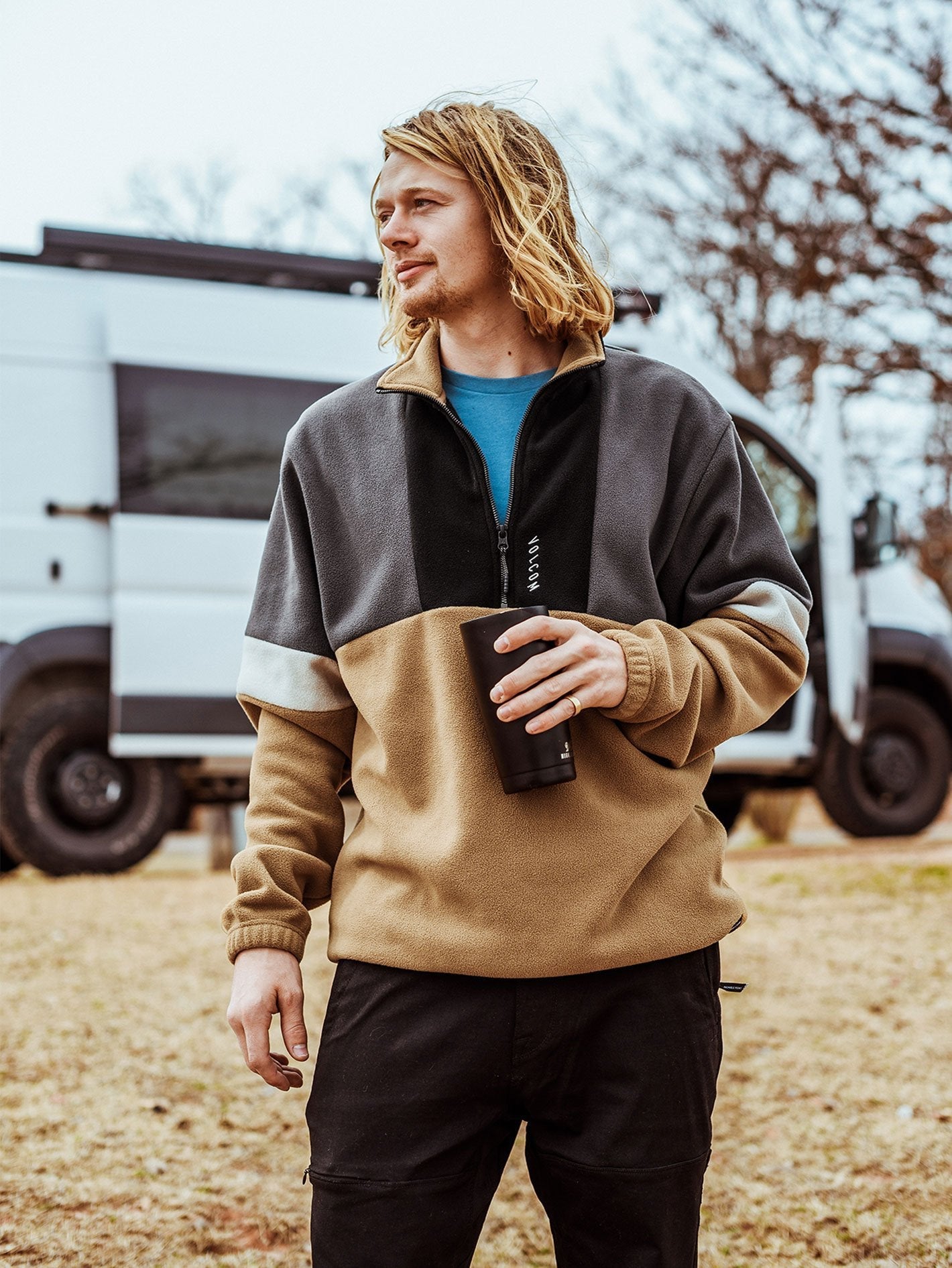 Rekker Polar Sweatshirt - SANDDUNE