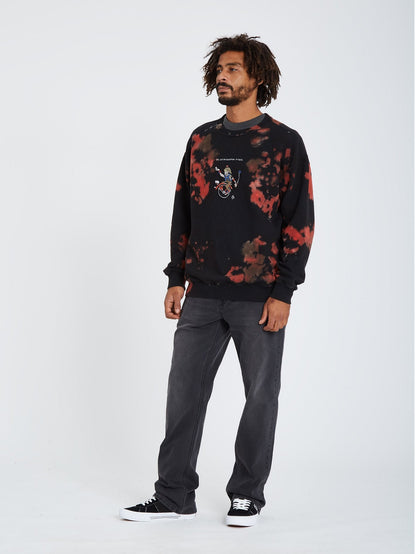 Pentagram Pizza Sweatshirt - MULTI