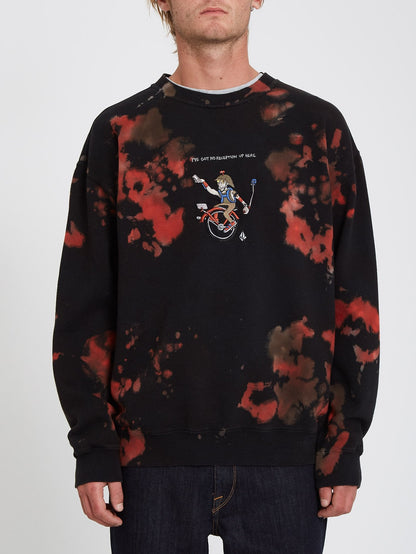 Pentagram Pizza Sweatshirt - MULTI