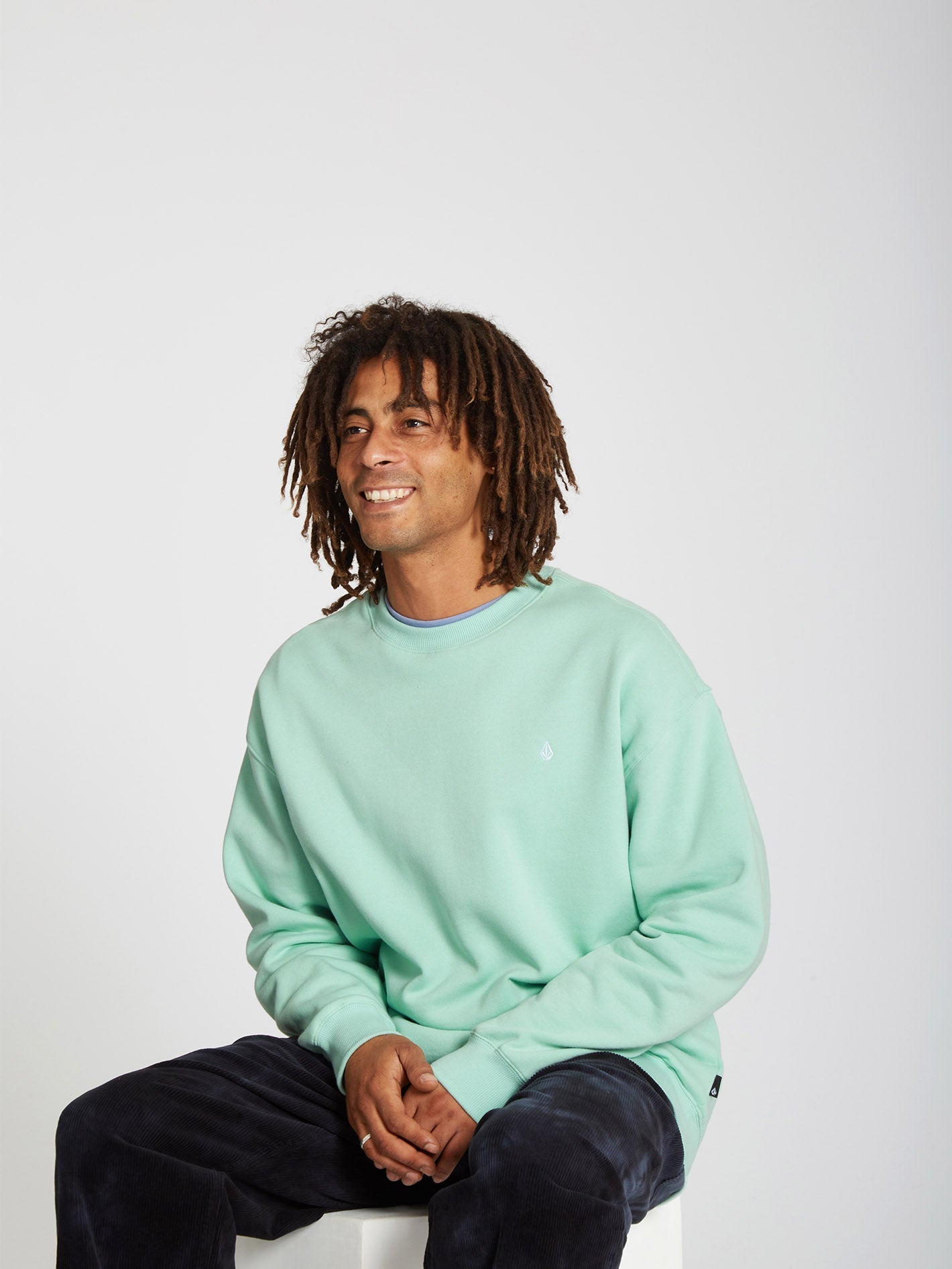 Single Stone Sweatshirt - LICHEN GREEN