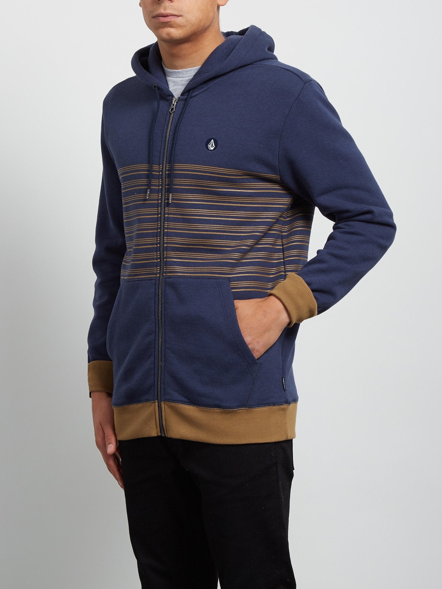 Threezy Zip Hoodie - Deep Blue