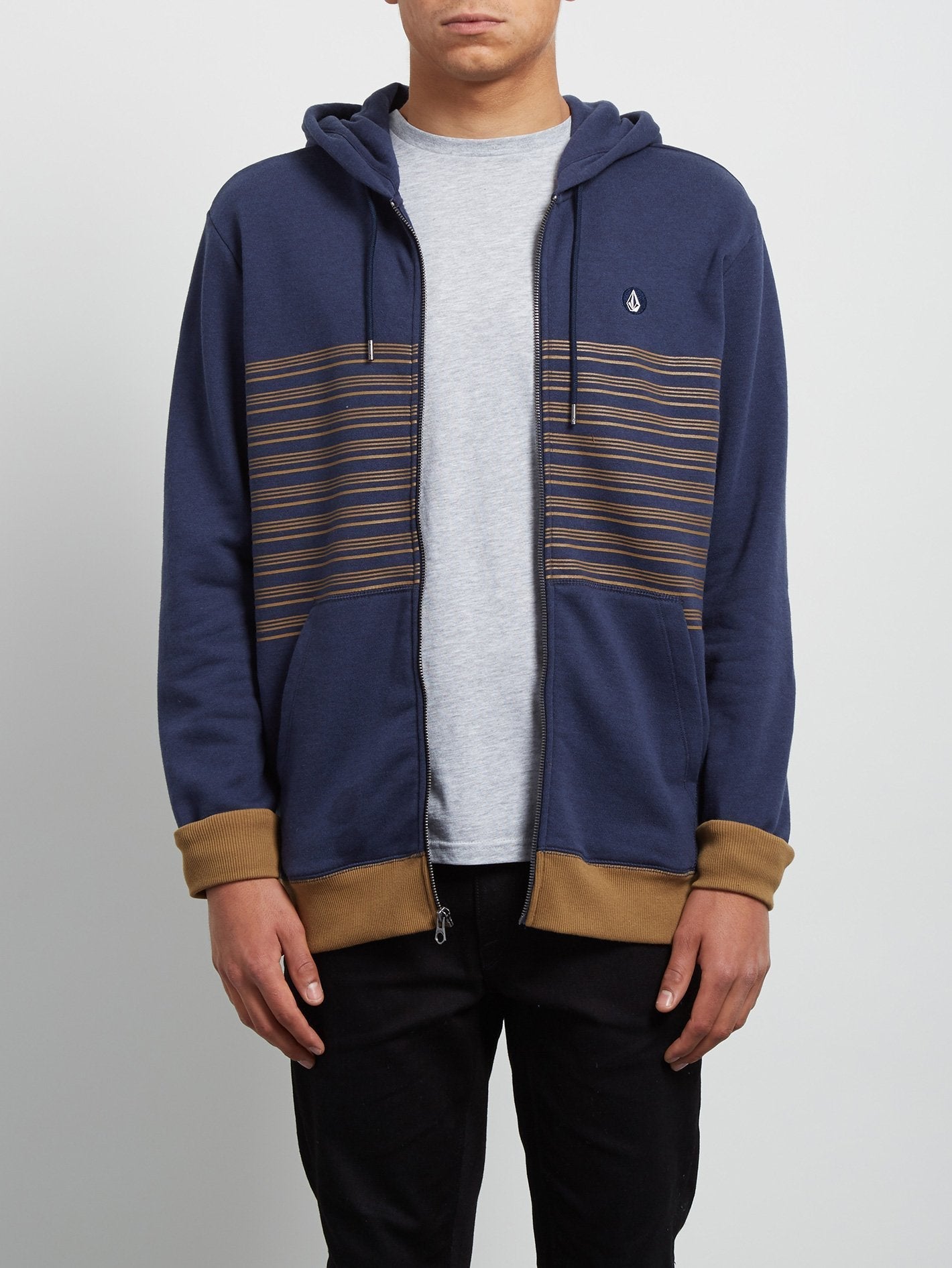 Threezy Zip Hoodie - Deep Blue