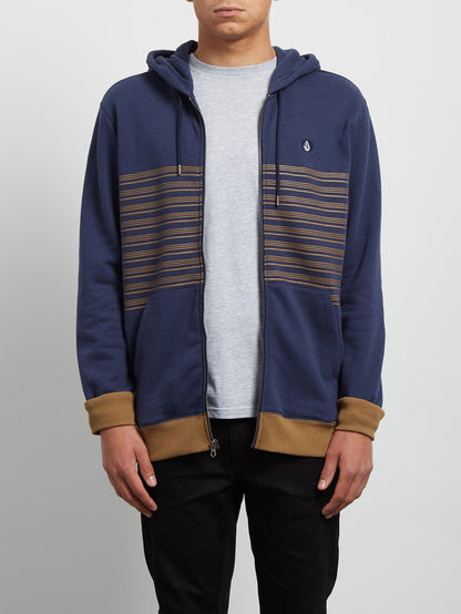 Threezy Zip Hoodie - Deep Blue