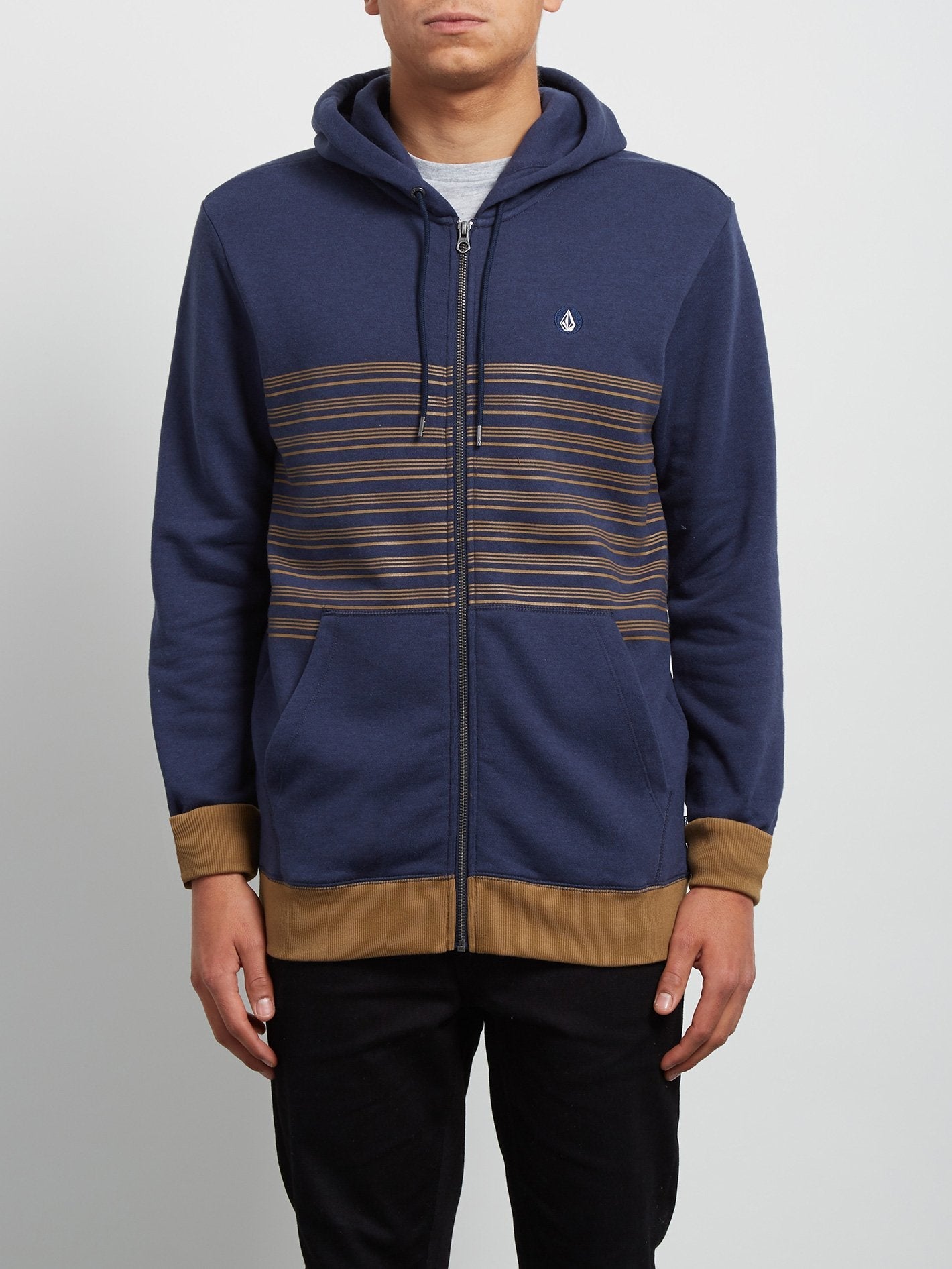 Threezy Zip Hoodie - Deep Blue