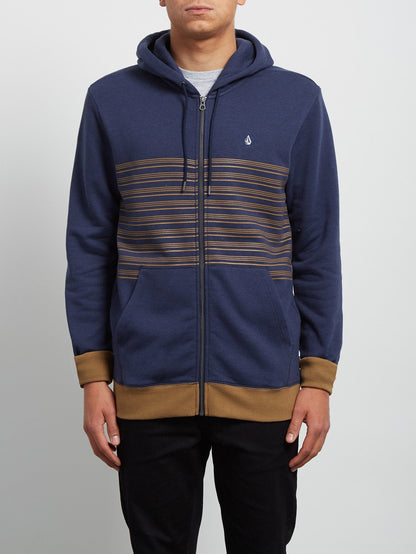 Threezy Zip Hoodie - Deep Blue