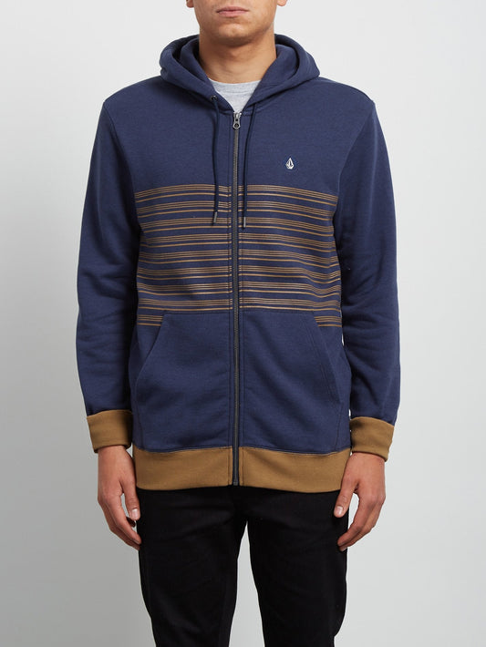 Threezy Zip Hoodie - Deep Blue