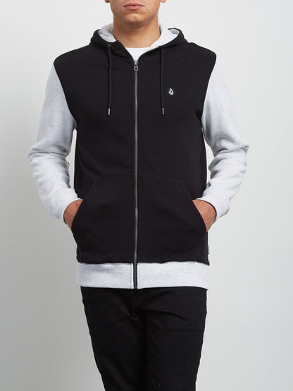 Single Stone Division Zip Hoodie - Black