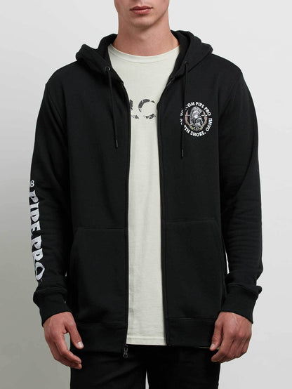 Pipe Pro Zip Hoodie - Black