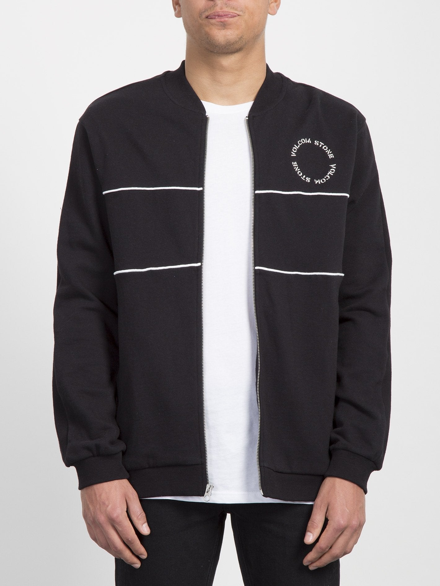 Thrifter Zip Sweater  - Black