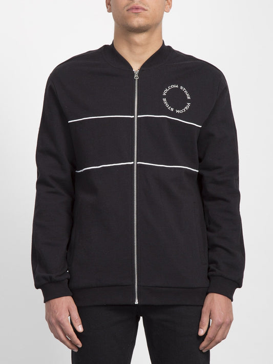 Thrifter Zip Sweater  - Black