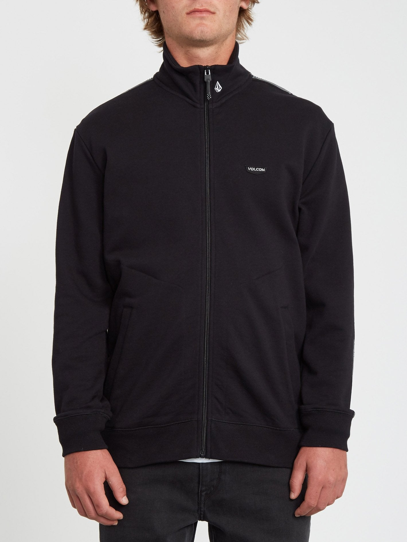 Veeline Zip Sweater - Black