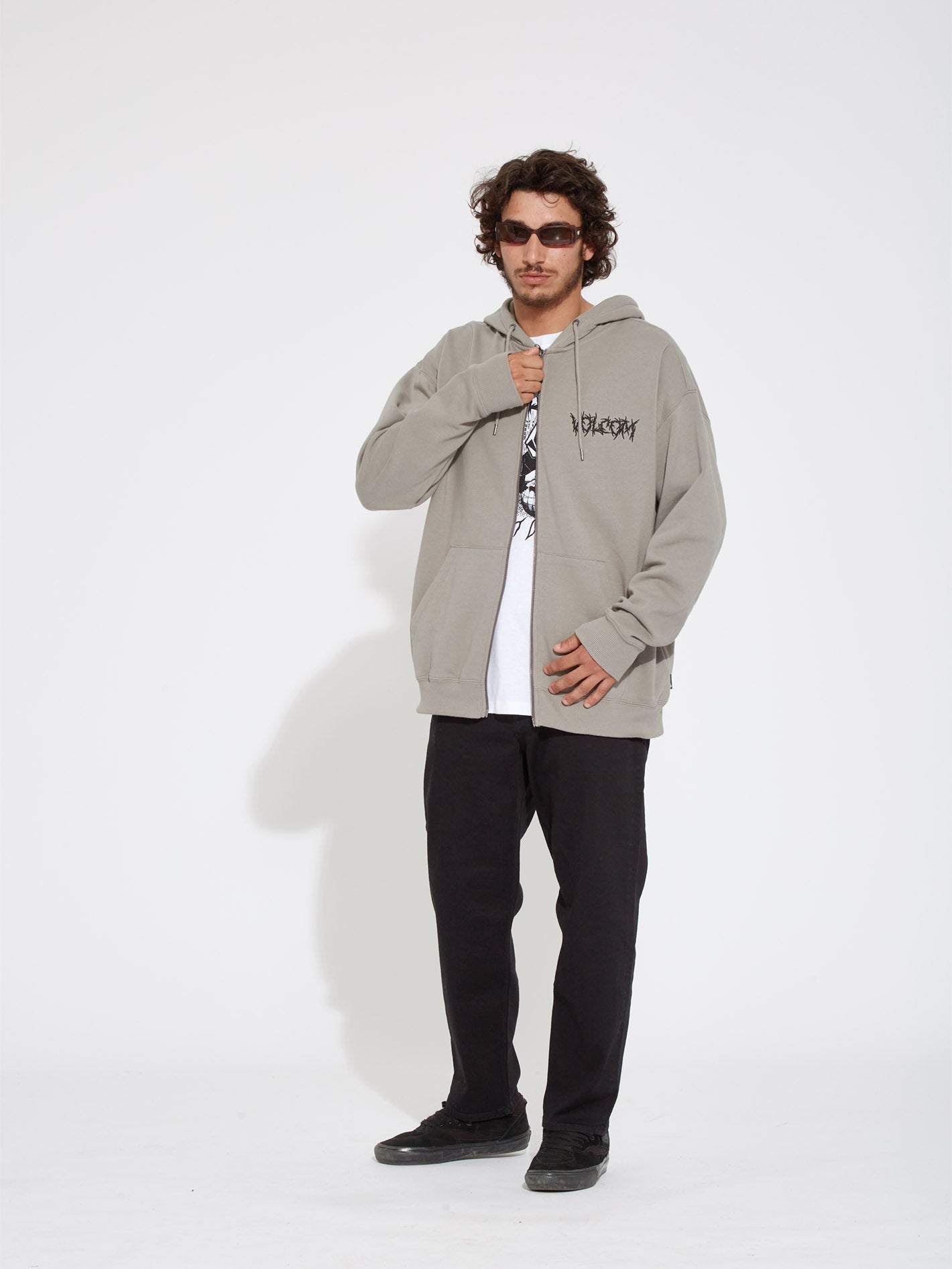 Issanka Zip Hoodie - DUSK GREY