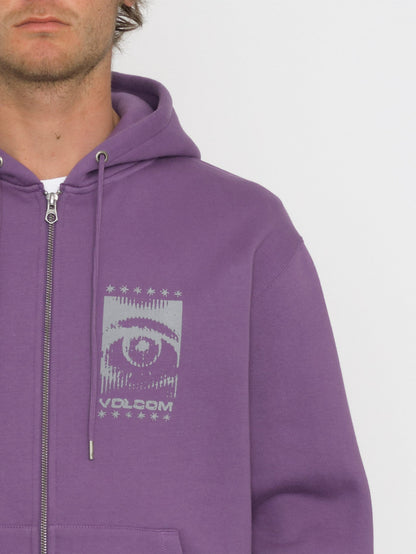 Watanite Zip Hoodie - DEEP PRUPLE