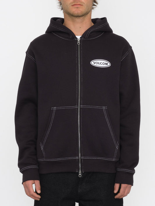 Workard Zip Hoodie - BLACK