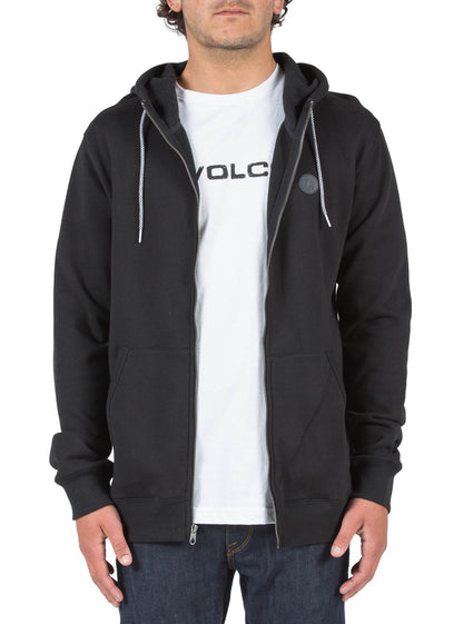 SNGL STN ZIP BLACK
