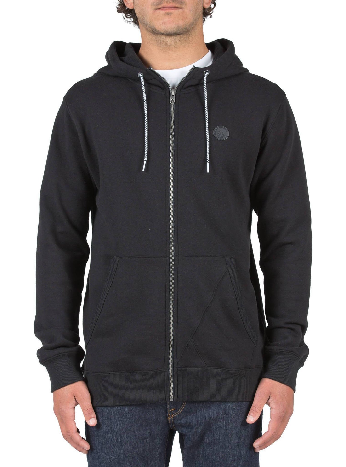 SNGL STN ZIP BLACK
