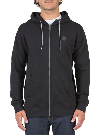 SNGL STN ZIP BLACK