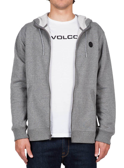 SNGL STN ZIP DARK GREY