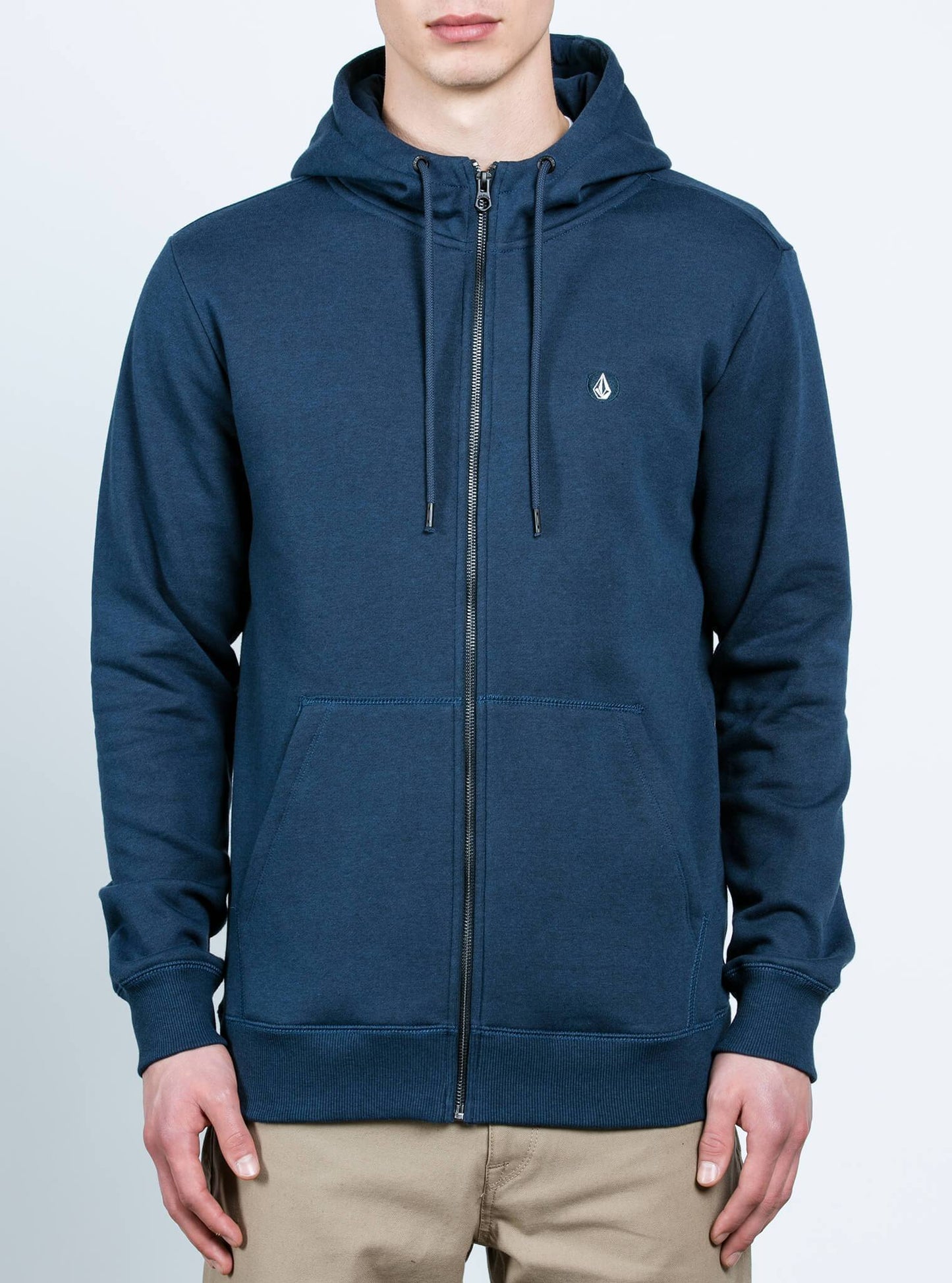 Single Stone Zip Hoodie - Blue Black