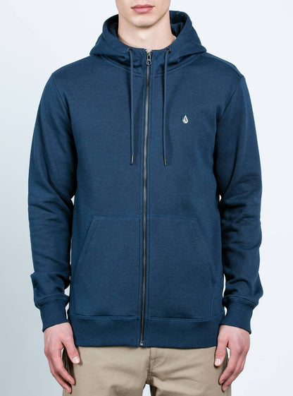 Single Stone Zip Hoodie - Blue Black