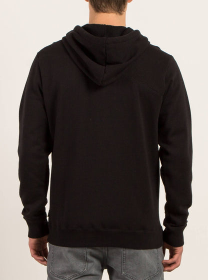 Stone Zip Hoodie - Black