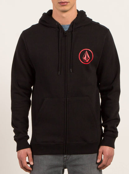 Stone Zip Hoodie - Black