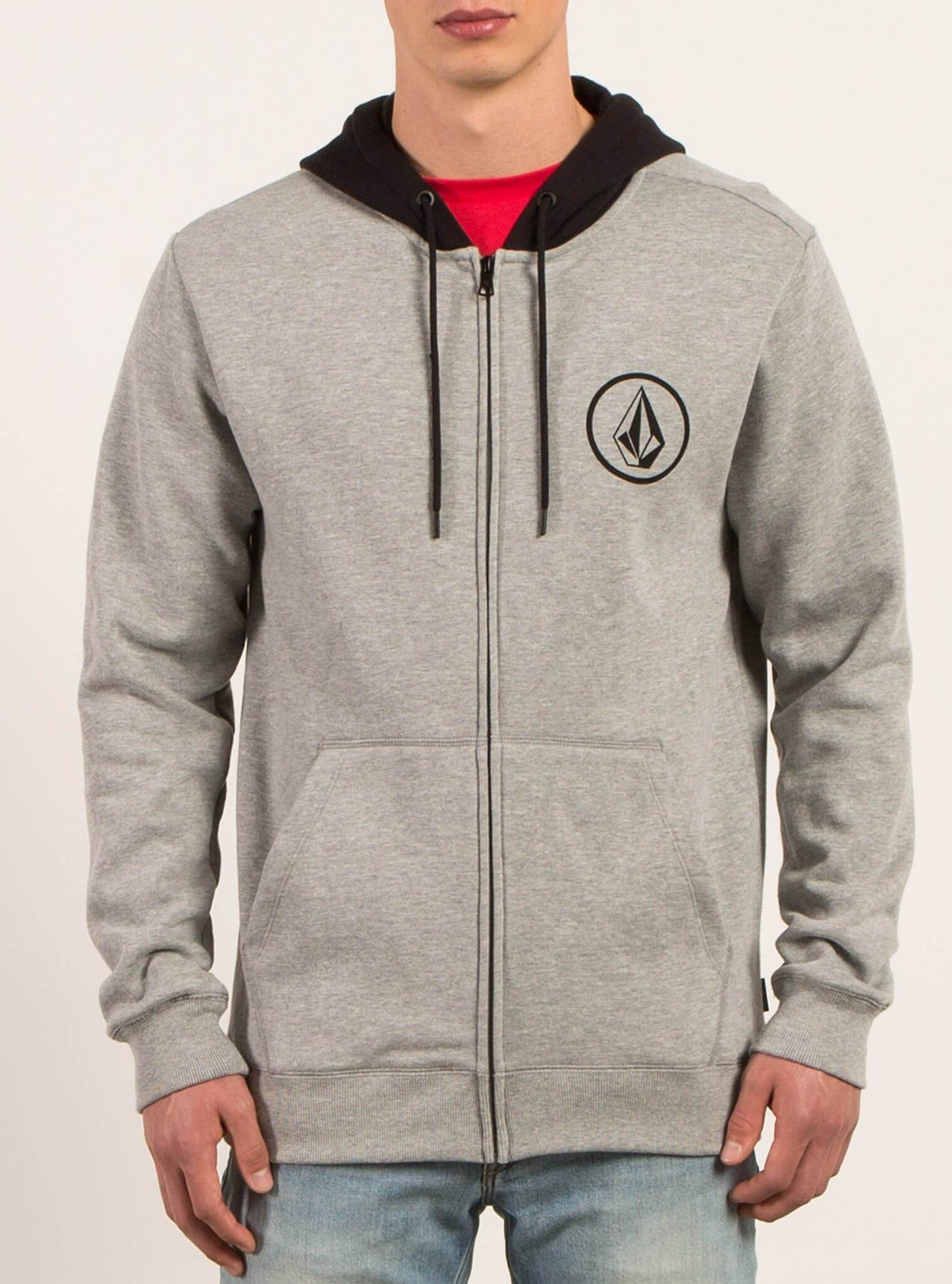 Stone Zip Hoodie - Grey