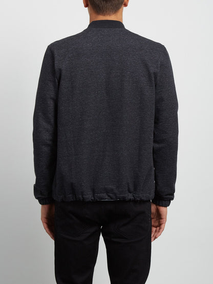 Whip Bomber Zip Sweatshirt - Heather Black