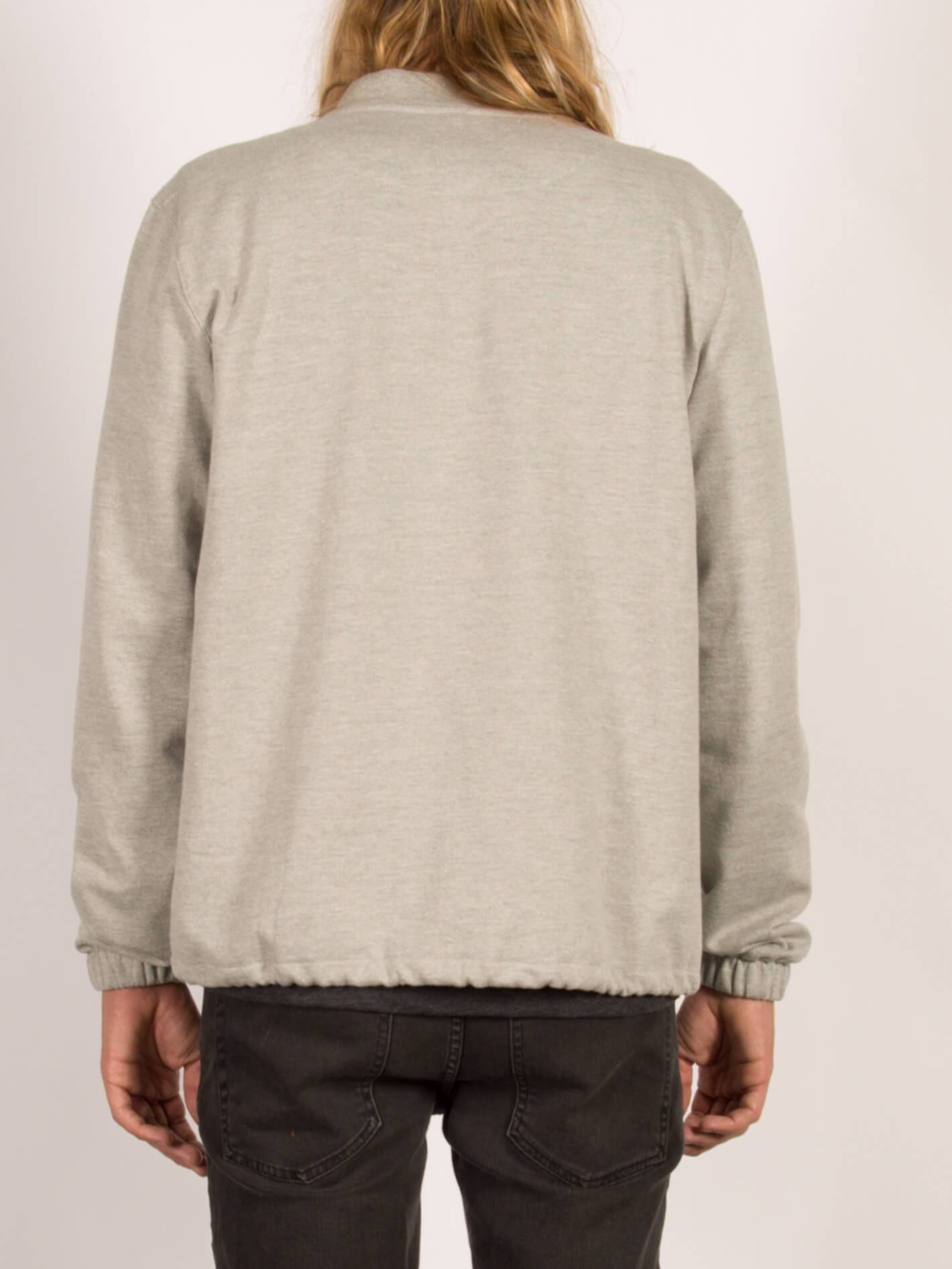 Whip Bomber Zip Sweatshirt - Heather Grey