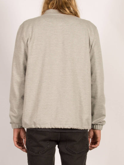 Whip Bomber Zip Sweatshirt - Heather Grey