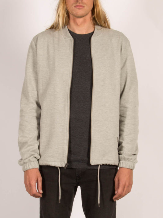 Whip Bomber Zip Sweatshirt - Heather Grey