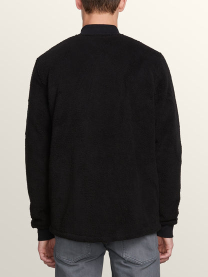 Field Polar Fleece Hoodie - Black