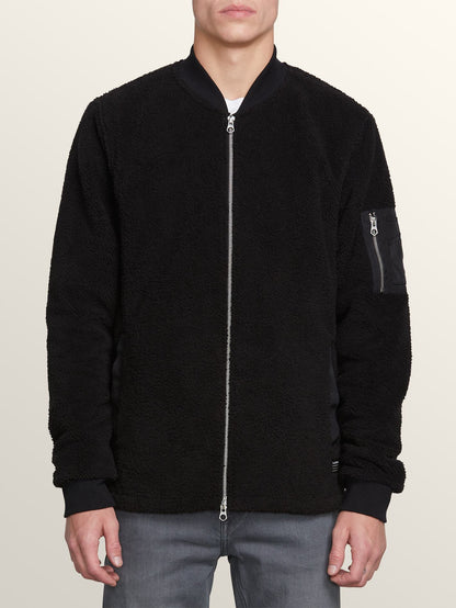 Field Polar Fleece Hoodie - Black