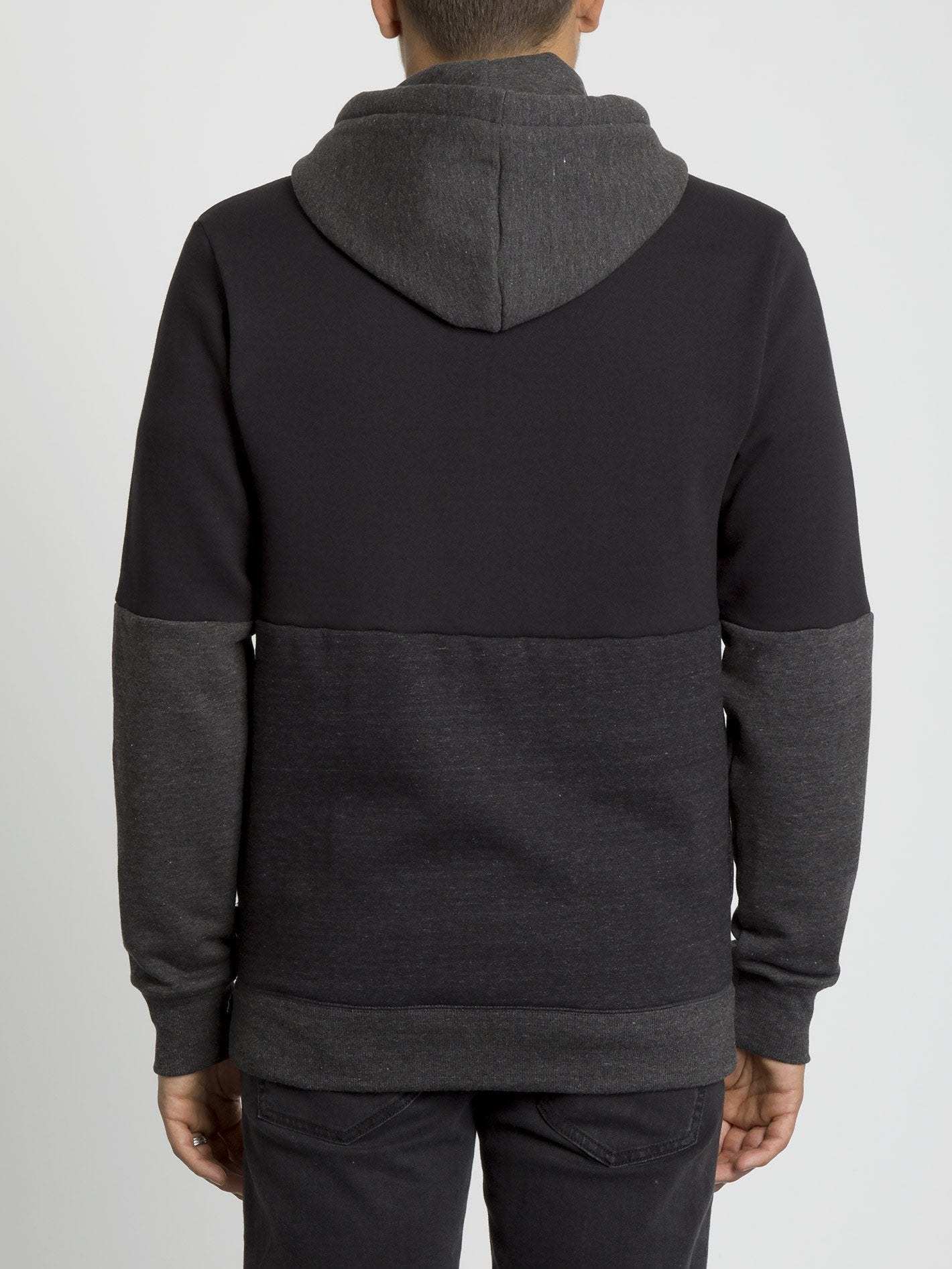 Single Stone Div Zip Hoodie - Black