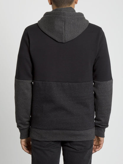 Single Stone Div Zip Hoodie - Black