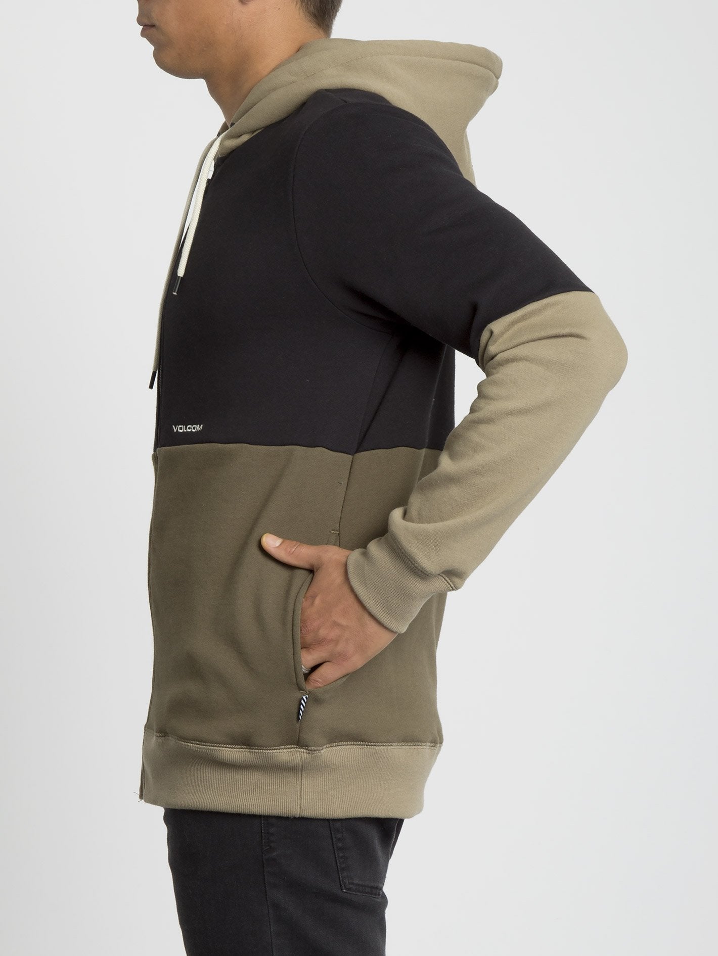 Single Stone Div Zip Hoodie - Military