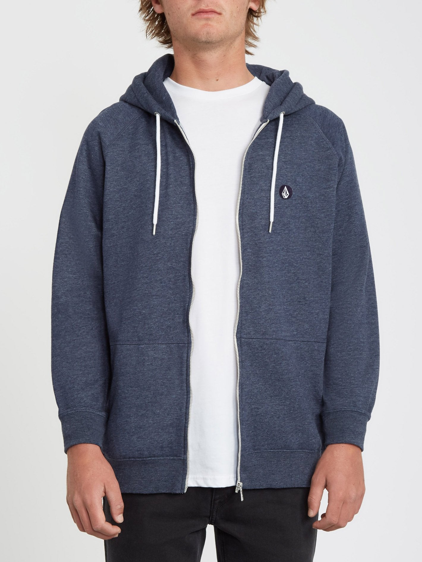 Timesoft Zip Hoodie - Blue Black