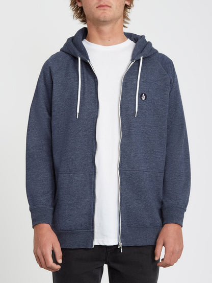 Timesoft Zip Hoodie - Blue Black