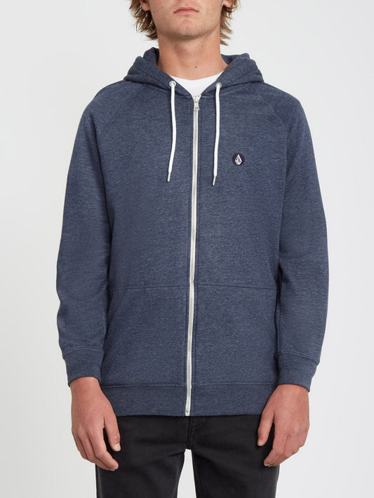 Timesoft Zip Hoodie - Blue Black