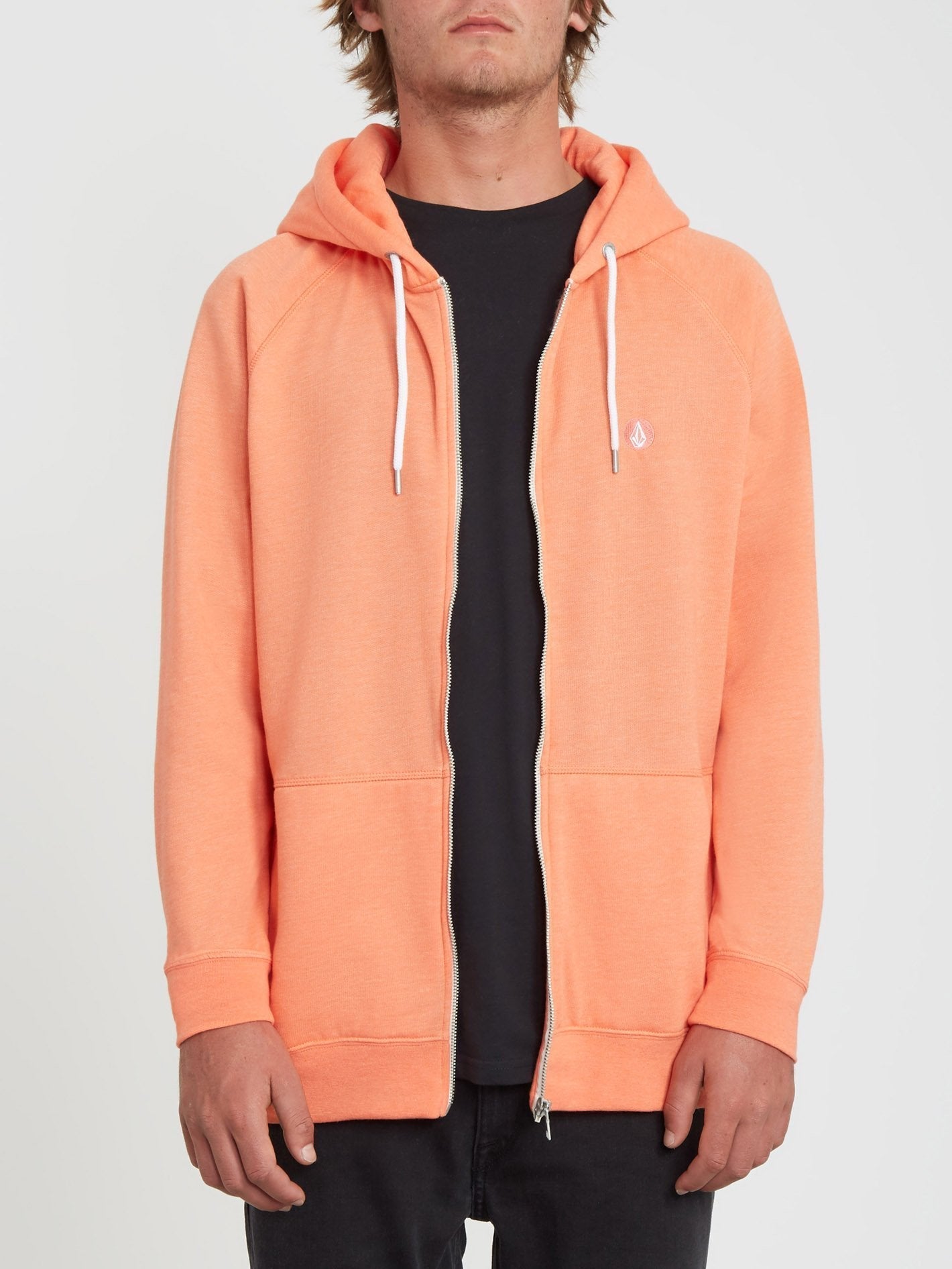 Timesoft Zip Hoodie - Salmon