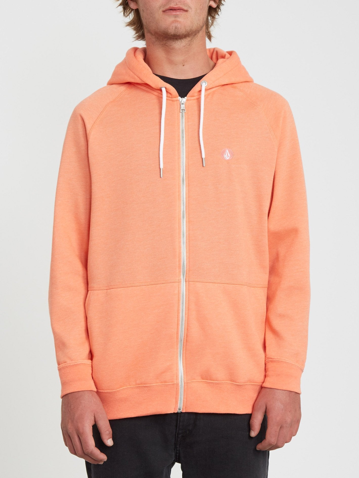 Timesoft Zip Hoodie - Salmon