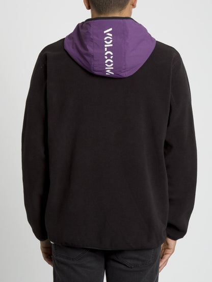 Atavic Zip Hoodie - Black