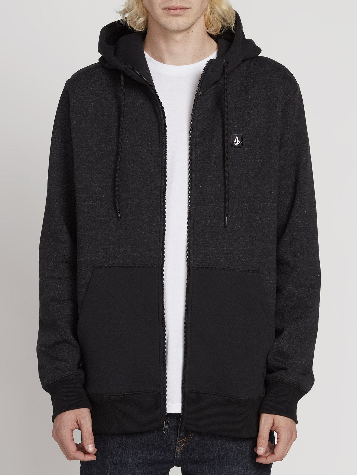 Single Stone Zip Hoodie - Sulfur Black