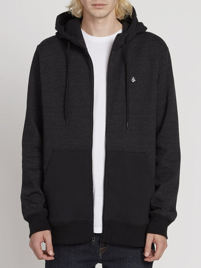 Single Stone Zip Hoodie - Sulfur Black