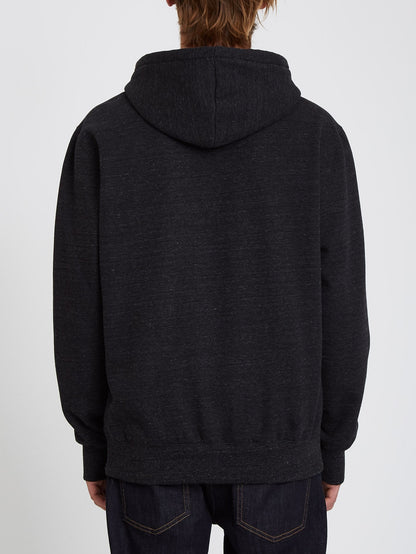 Single Stone Zip Hoodie - HEATHER BLACK